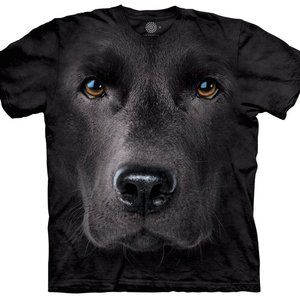 The Mountain Black Labrador Retriever Big Face Dogs Dog Puppy T-Shirt S-3X
